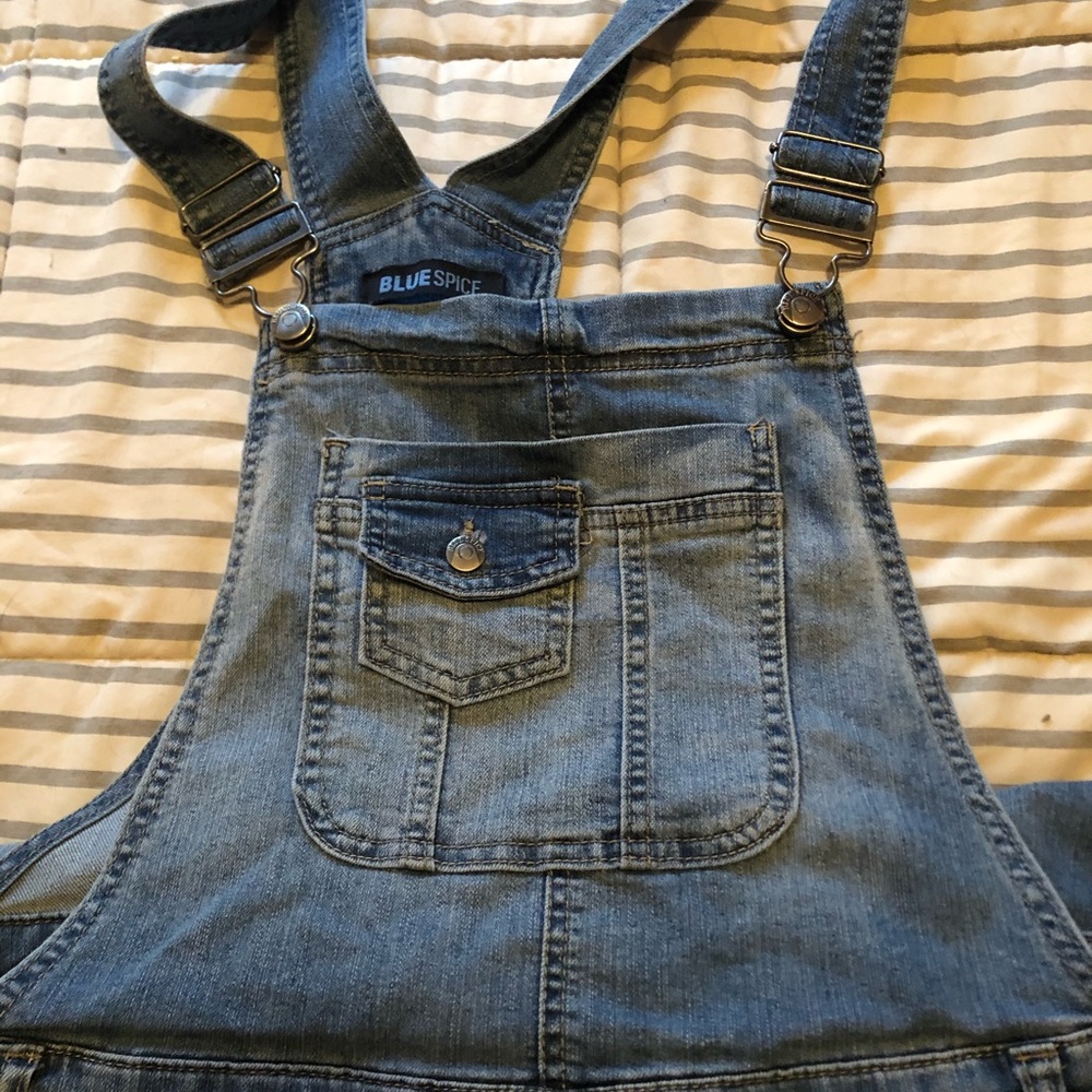 Woman’s Distressed Jean Bibs